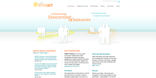 InterACT website in full color