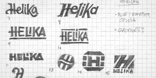 Helika Logo Sketches