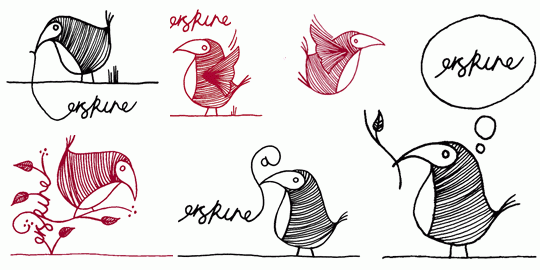 Selection of Erskine birds and brand elements