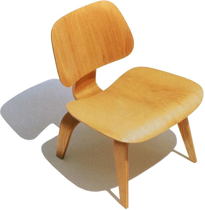 Herman Miller molded plywood chair by Charles and Ray Eames.