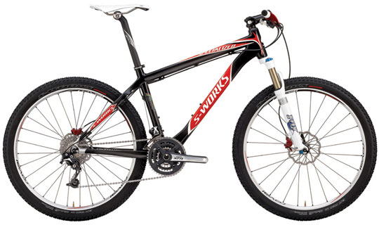Image of mountain bike from Specialized catalog, shot against a white background with no foreground, showing only the bike.