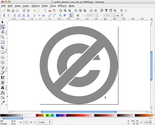 Inkscape with bitmap clip art