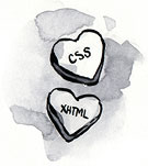 Candy Hearts: CSS and XHTML