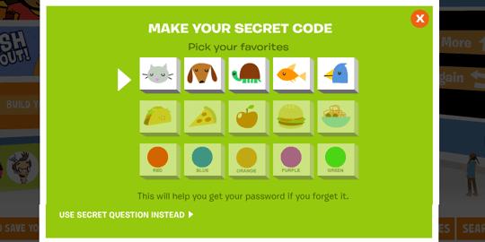 Photos are used to make a secret code on PBS KIDS.